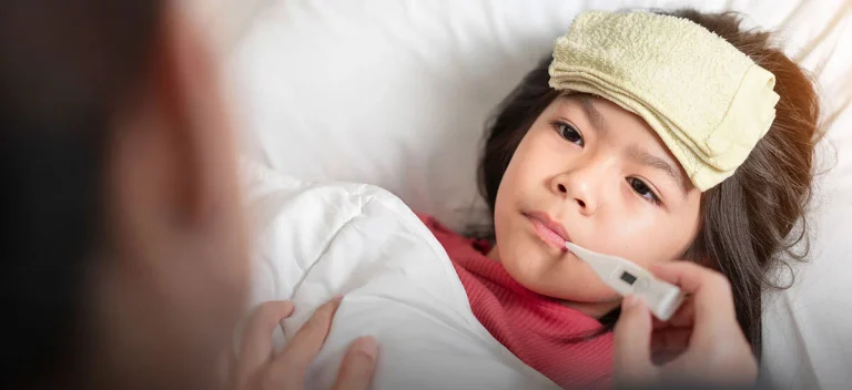 Febra la copii