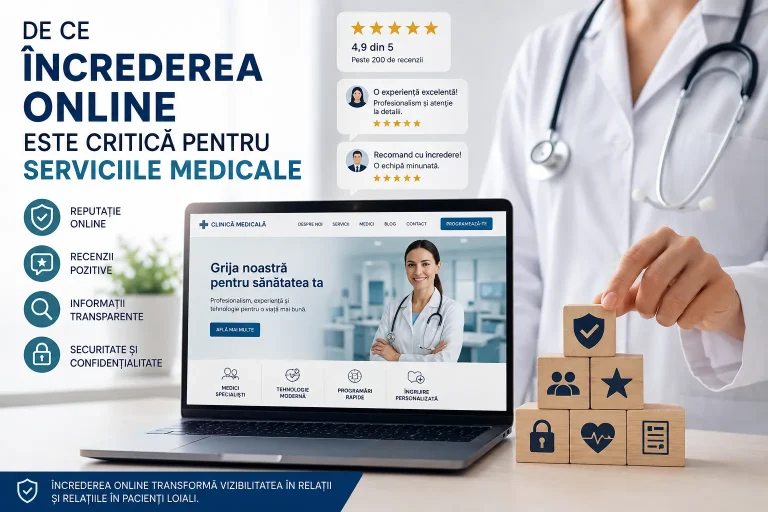Încrederea online pentru serviciile medicale: de ce este critică pentru atragerea pacienților încrederea online pentru serviciile medicale