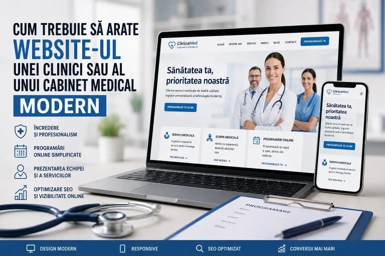 Website clinică medicală – Cum trebuie să arate un site modern pentru pacienți website clinică medicală